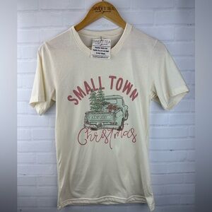 Cream, small town, Kentucky Christmas short sleeved T-shirt